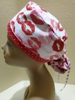 Sealed With A Kiss Women s Ponytail Surgical Scrub Hat cap Handmade