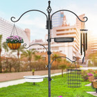 Bird Feeder Pole Wild Bird Feeder Hanging Kit Planter  83 Inch Bird Feeding Stat