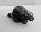 Vintage Thorn Canada Eskimo Inuit Art Carved Beaver Stone Signed 6  