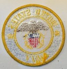 United States Navy Patch Embroidered 3    Round Sew On Or Iron On New