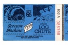 Orig Expo 86 Vancouver B c  - Scream Machine   Cariboo Log Chute - Ticket Pair
