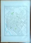 1900 Dallas Texas Tx Map 12 x18    Old Antique Original Oak Cliff Deep Ellum