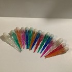 Vintage Multi-color Plastic Icicle Christmas Lights Reflectors Covers Lot