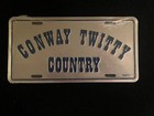 Conway Twitty Vintage Country Music Concert Tour License Plate