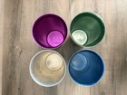 Vintage 50s 60s Sunburst And  Bascal Aluminum Cups Lot Of 5 Diff Colors Sizes