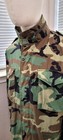 Us Army American Apparel Cold Weather Jacket Woodland Camo Size  Large-long
