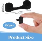 100 Pieces Nose Plug Filter Disposable Nose Dust Filters Nostril Filters Spray