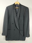 Ermenegildo Zegna Suit Jacket 34r  Fine Worsted Super 100 s Wool  Black Label