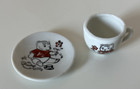 Vintage Mini Child s Japanese Tea Set - Saucer   Mug With Bears