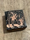 Printing Letterpress Print Block Antique Copper Elephant   Animal  3564 