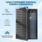 Werchtay 100watt Bifacial Solar Panel 2pack 200w 12v Mono Home Pv Power Off-grid