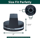 W10339442 Whirlpool Stove Knobs 2-pack Black Burner Control Fits Gas Range Oven