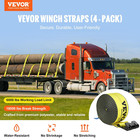 Vevor Truck Straps  4  X 30  Heavy Duty Tie Down W flat Hooks 18 000lbs Break St
