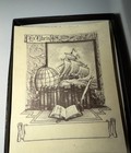 Vintage Antioch Bookplate Co Ex Libris Cat   Ship Book Plates In Box