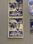 1933-34 Century Of Progress World s Fair Poster Stamps  Stickers  6 Pcs 