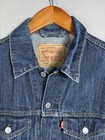 Levis Strauss Sleeveless Chopped Denim Jean Jacket Mens Large 70589 Distressed