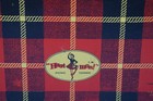 Vintage Hoot Mon Red Black Yellow Plaid Metal Picnic Basket Chenco Mid Century