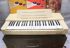 1961 Hohner Organa Model 9807 Vintage Table Top Keyboard Pump Air Organ W Case
