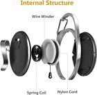 5pcs Keychain Badge Id Card Holder With Carabiner Reels Belt Clip Retractable Us