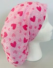 Valentine   s Day Pink Heart Medical No Band Bouffant Scrub Cap Surgery Hat