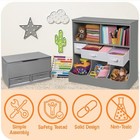 Upright Storage Nook With Reversible Basket - Melamine Surface  2 Shelves   1   