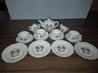 Vintage Made In Japan Children s Toy China Tea Set Complete W  Box 15 Pc Tea Set