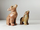 Coyote Wolf Wild Dog Hand Carving Soapstone Stone Peru Figurine