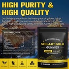 Pure Himalayan Shilajit Gummies Gold No Added Sugar I Ashpure Himalayan Shilajit