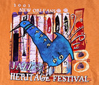 Vintage 2003 New Orleans Jazz Heritage Festival T-shirt Men s Orange Size Large