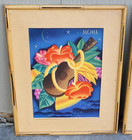 Frank Mcintosh Lot Of 4 Hawaiian Prints In Bamboo Frames