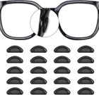 20 Pairs Eyeglass Nose Pads Stick On Silicone Anti-slip For Glasses Sunglasses