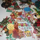 Mixed Paper Ephemera Christmas Lot Of 150  Pieces Junk Journal Cut Outs Scraps