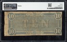 1864  10 Ten Dollar Confederate States Of America Csa Note T-68 Pmg Vf 20