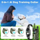 Waterproof Dog Training Collar     Ai Bark Control  3300ft  3-dog System  Ipx7