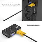 Mt-viki 2-in-1 Usb Vga Kvm Cable 5m  16ft  For Usb Kvm Switch Vga 16ft