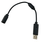 5x - Black Usb Breakaway Cable Cord Adapter For Xbox 360 Pc Wired Controller