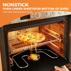 3 Pack Oven Liners For Bottom Of Oven  17 x 25  Large Heavy Duty Non-stick Reusa