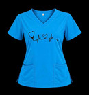 Blue Scrub Top