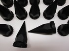 20 - Wheel Lugnut Black Plastic 33mm Thread On Spike Nut Covers Caps   4 3 4 