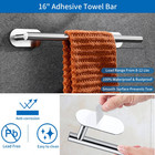 5 Pieces Bathroom Hardware Set Self Adhesive Brushed Nickel Accessories
