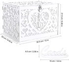 Ywlake Wedding Money Box Holder With Sign  Large Rustic Wood Wooden Diy Envelope