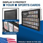Baseball Card Display Case Sports Card Frame Lockable -holds 50 Psa Graded Cards