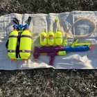 Rare 1992 Larami Super Soaker 300 Backpack Water Gun Works  Original Box 