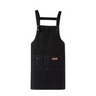 Men Women Adjustable Bib Apron With Two Pockets Waterproof Kitchen Cooking Apron