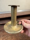 Vintage Solid Brass 5 1 2 In Tall    Single Candlestick Holder