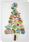 Christmas Cards Peace Tree Design Boxed Set 12 Cards 13 Envelopes 4 6x6 8 Inches