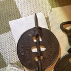 2-antique Griswold Stove Pipe Dampers -  One 4 Inch Pat  1915 -   A 5  Inch