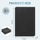 Black Polyurethane Foam Inserts For Cases  2 Pcs 16 X 12 X 2 Inch  Cuttable Pack