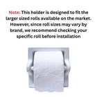 Serenedrains Extended Recessed Ceramic Toilet Paper Holder Bathroom Tissue Roll