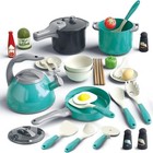 32pcs Kids Play Kitchen Toys Set  Toddlers Pretend Cooking Playset Acccessori   